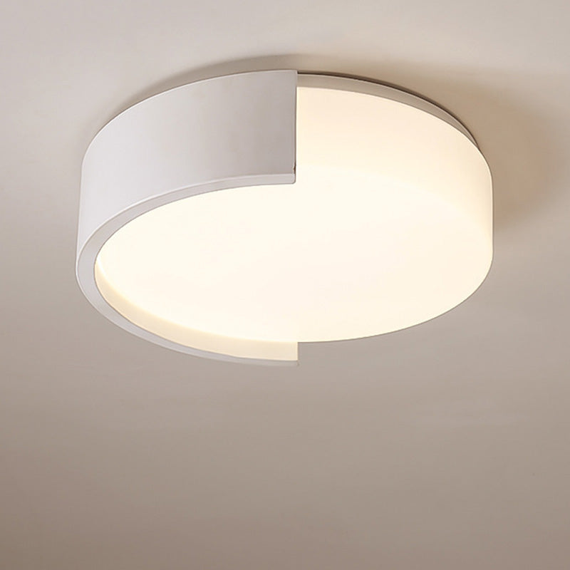 Contemporary Simplicity Geometrical Round Acrylic LED Flush Mount Ceiling Light For Living Room