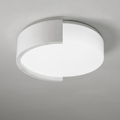 Contemporary Simplicity Geometrical Round Acrylic LED Flush Mount Ceiling Light For Living Room