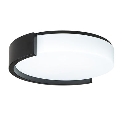 Contemporary Simplicity Geometrical Round Acrylic LED Flush Mount Ceiling Light For Living Room