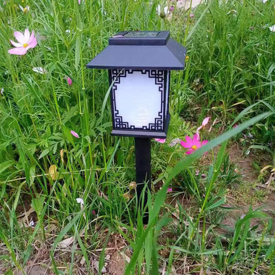 Contemporary Industrial Plastic Square Waterproof LED Solar Lawn Insert Light For Outdoor Patio