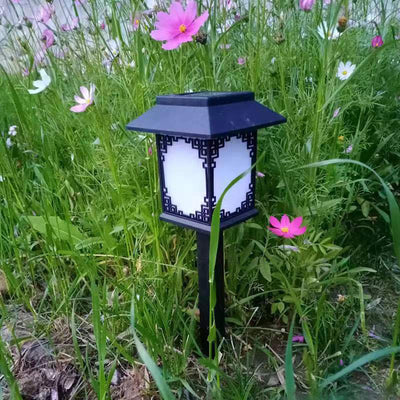 Contemporary Industrial Plastic Square Waterproof LED Solar Lawn Insert Light For Outdoor Patio