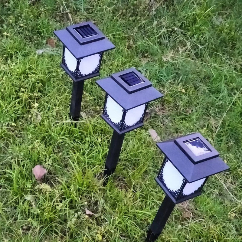 Contemporary Industrial Plastic Square Waterproof LED Solar Lawn Insert Light For Outdoor Patio