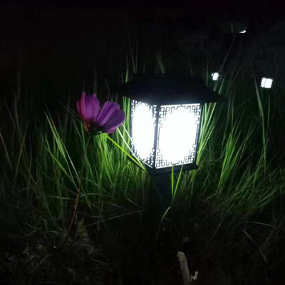 Contemporary Industrial Plastic Square Waterproof LED Solar Lawn Insert Light For Outdoor Patio