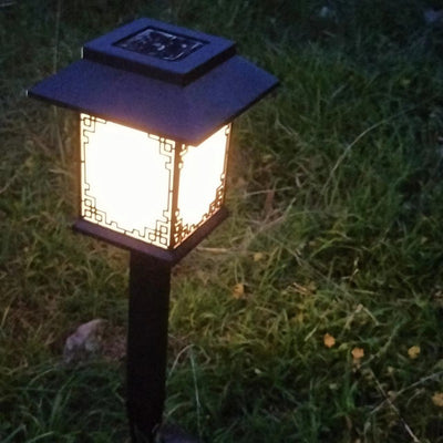 Contemporary Industrial Plastic Square Waterproof LED Solar Lawn Insert Light For Outdoor Patio