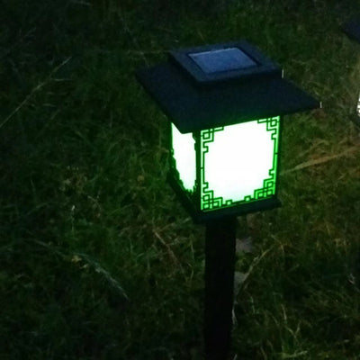 Contemporary Industrial Plastic Square Waterproof LED Solar Lawn Insert Light For Outdoor Patio