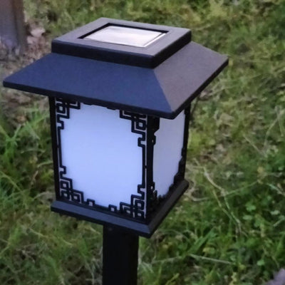 Contemporary Industrial Plastic Square Waterproof LED Solar Lawn Insert Light For Outdoor Patio