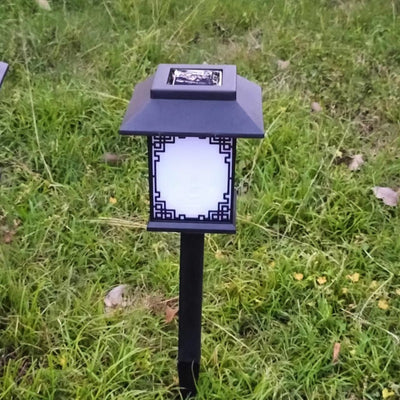 Contemporary Industrial Plastic Square Waterproof LED Solar Lawn Insert Light For Outdoor Patio