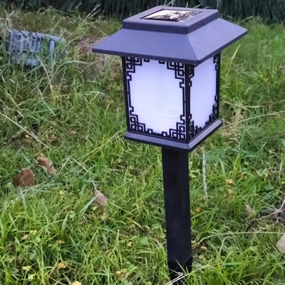 Contemporary Industrial Plastic Square Waterproof LED Solar Lawn Insert Light For Outdoor Patio