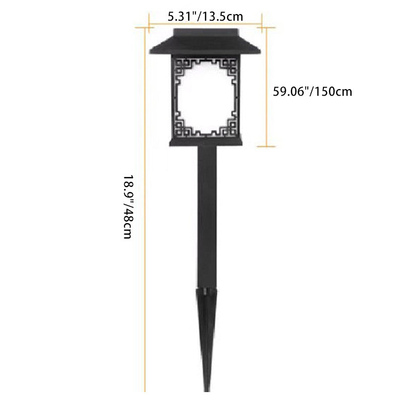 Contemporary Industrial Plastic Square Waterproof LED Solar Lawn Insert Light For Outdoor Patio