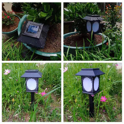 Contemporary Industrial Plastic Square Waterproof LED Solar Lawn Insert Light For Outdoor Patio