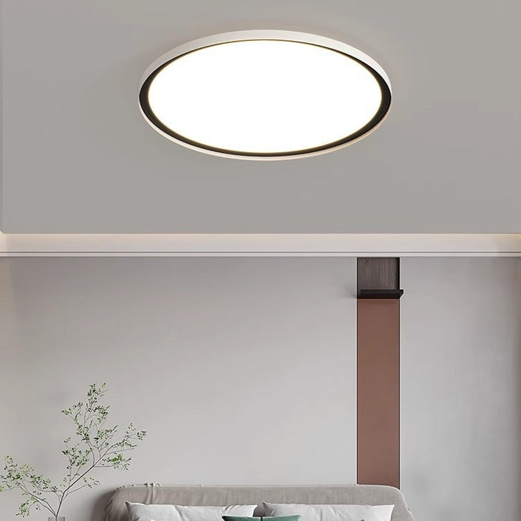 Moderne minimalistische geometrische Kreis Aluminium LED Unterputz Deckenleuchte für Wohnzimmer 