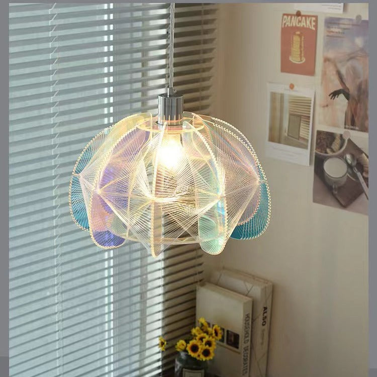 Contemporary Creative Pumpkin Acrylic Shade 1-Light Pendant Light For Living Room