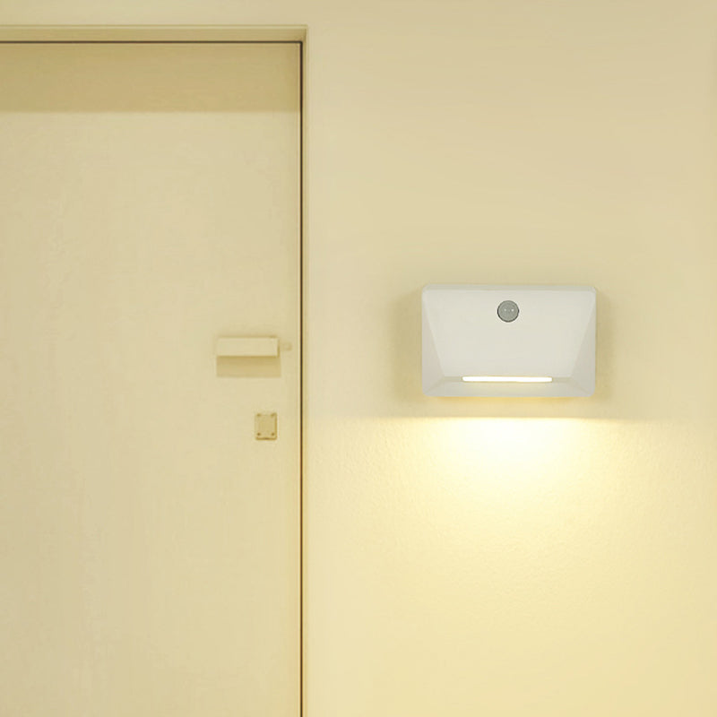 Moderne minimalistische menschliche Sensor ABS Rechteck magnetische LED Nachtlicht Wandleuchte Lampe für Wohnzimmer 