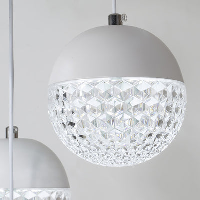 Moderne Art Deco Aluminium Silikon Arc Streifen Acryl Globus Ball LED Kronleuchter Für Wohnzimmer 