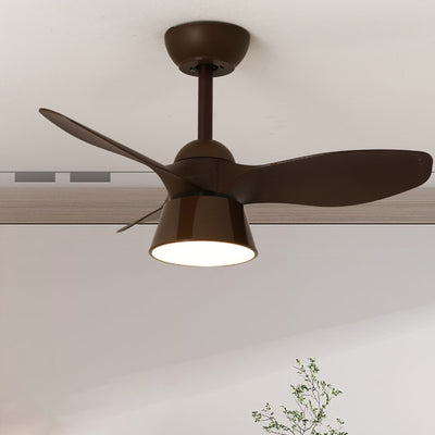 Nordic Invisible Fan Round Design LED Downrods Deckenventilator Licht