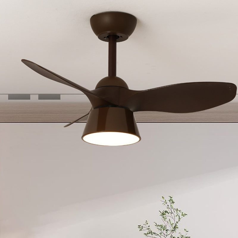 Nordic Invisible Fan Round Design LED Downrods Deckenventilator Licht