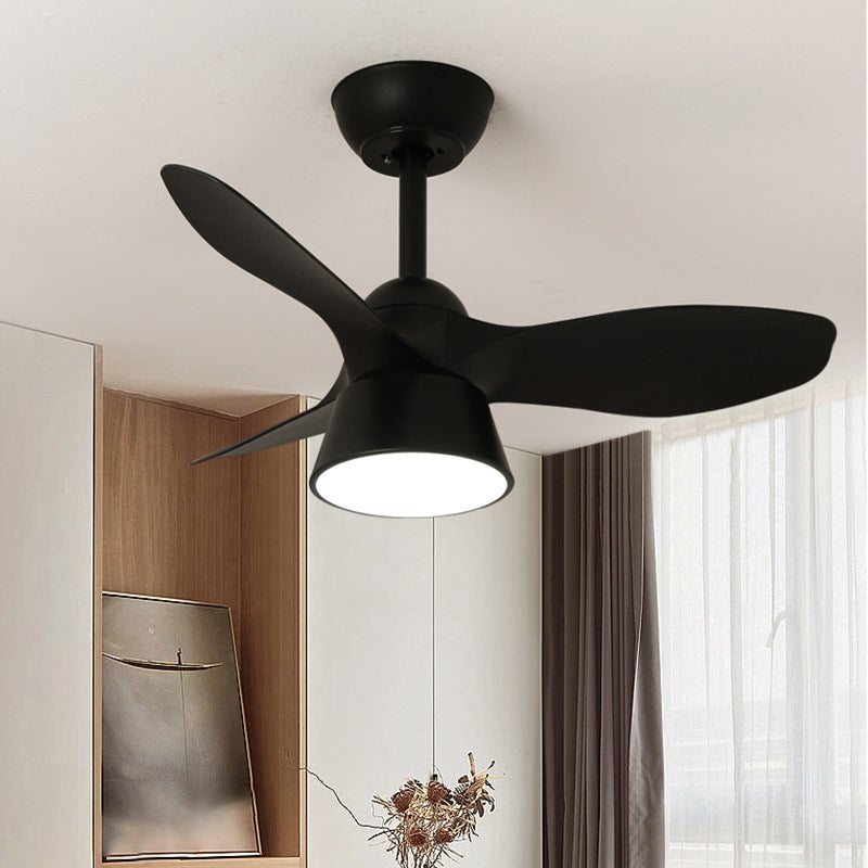 Nordic Invisible Fan Round Design LED Downrods Deckenventilator Licht