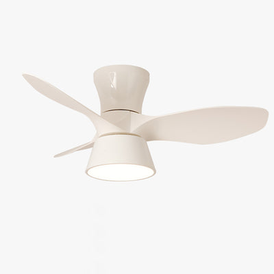 Nordic Invisible Fan Round Design LED Downrods Deckenventilator Licht