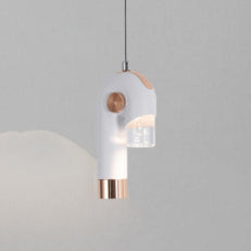 Contemporary Scandinavian Aluminum Hook U-shaped LED Pendant Light For Bedroom