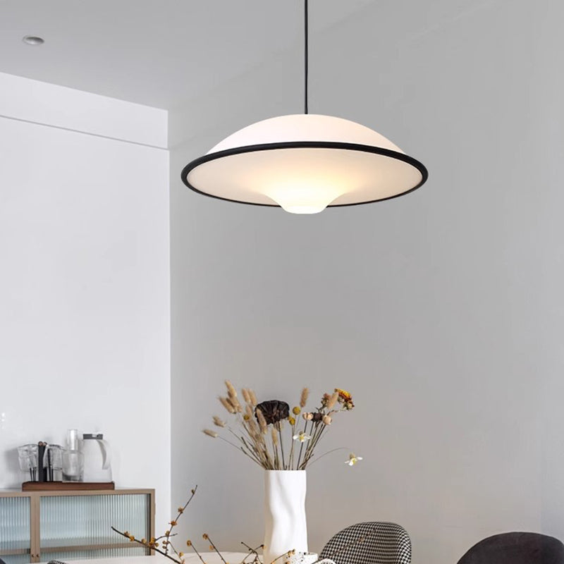 Contemporary Nordic Acrylic Flying Saucer 1-Light Pendant Light For Living Room