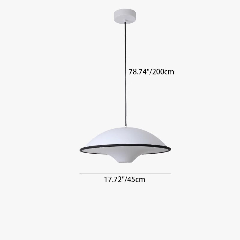 Contemporary Nordic Acrylic Flying Saucer 1-Light Pendant Light For Living Room