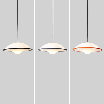 Contemporary Nordic Acrylic Flying Saucer 1-Light Pendant Light For Living Room