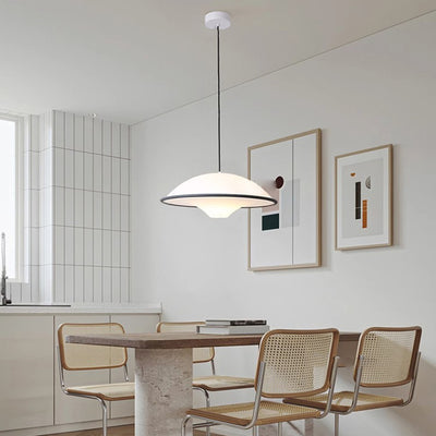 Contemporary Nordic Acrylic Flying Saucer 1-Light Pendant Light For Living Room