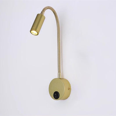 Modern Minimalist 360° Rotation Iron Aluminum Twisted Light Arm LED Wall Sconce Lamp For Bedroom