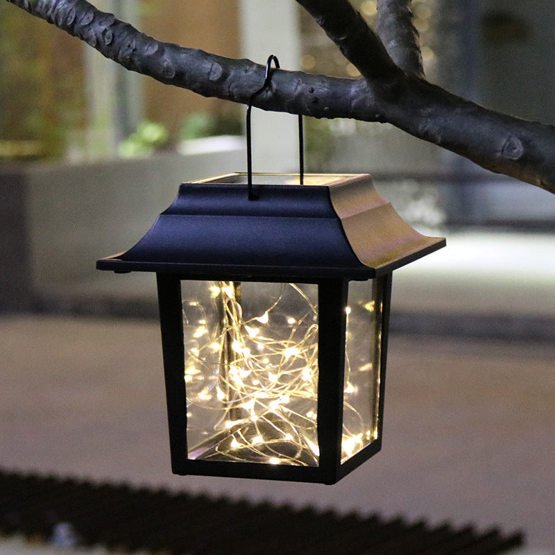 Contemporary Industrial Plastic Square Star Decorative LED Solar Landscape Light For Garden