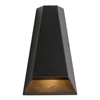 Modern Minimalist Aluminum Trapezoid Up And Down Illuminated LED Outdoor Wall Sconce Lamp For Garden