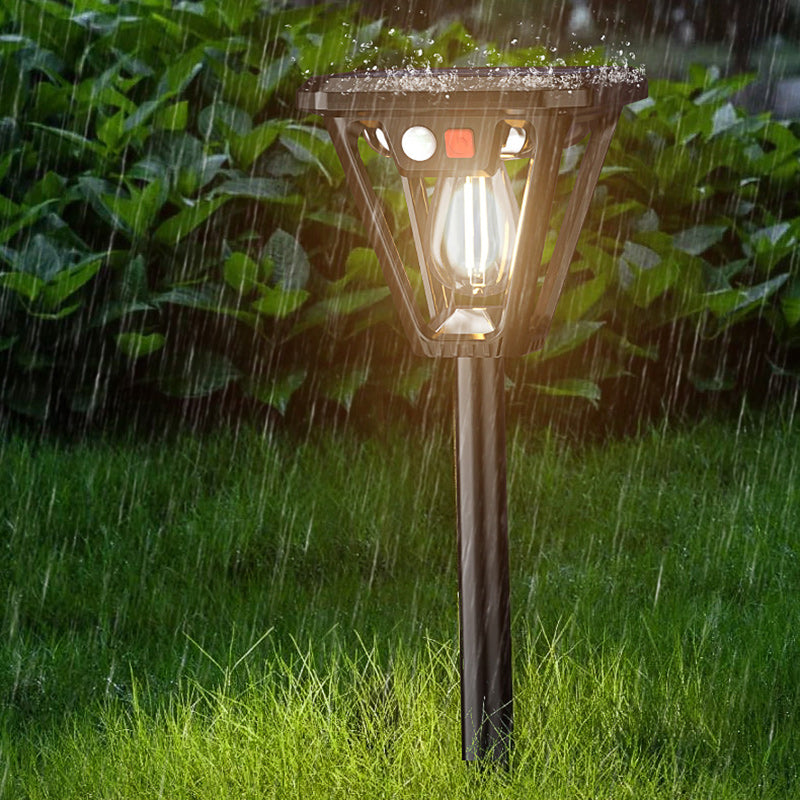 Contemporary Industrial Human Body Sensing LED Solar Waterproof Lawn Insert Light For Outdoor Patio