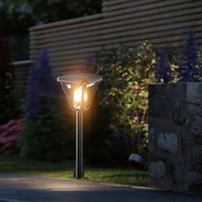 Contemporary Industrial Human Body Sensing LED Solar Waterproof Lawn Insert Light For Outdoor Patio