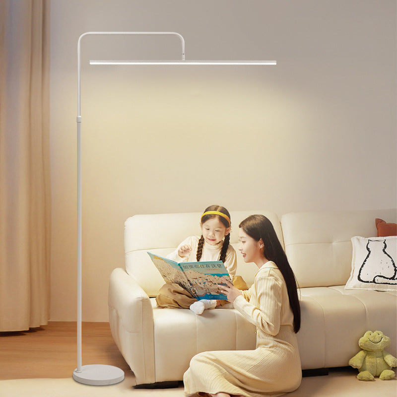 Moderne minimalistische lineare Eisen LED Leselicht Stehlampe für Wohnzimmer 