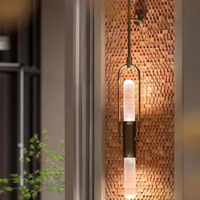 Contemporary Retro Iron Acrylic Long Strip LED Wall Sconce Lamp For Living Room