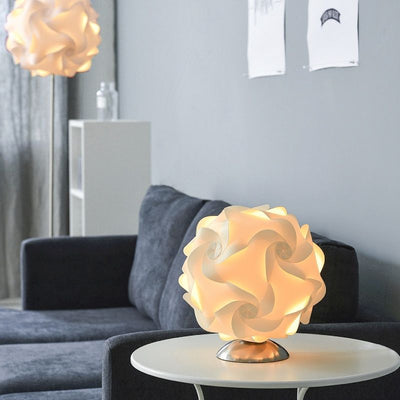 Contemporary Nordic Flower Ball Shade Hardware Base 1-Light Standing Floor Lamp For Living Room