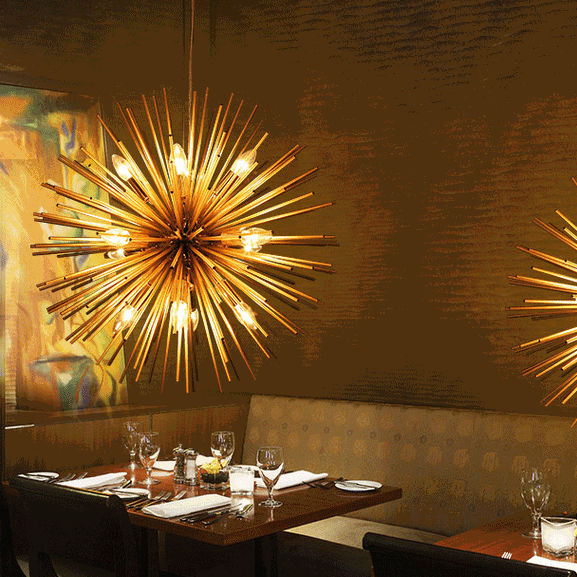 Contemporary Luxury Hardware Glass Ball Golden Dandelion 12-Light Chandelier For Living Room