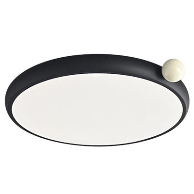 Contemporary Nordic Geometric Circle Acrylic Hardware LED Flush Mount Ceiling Light For Living Room