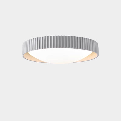 Contemporary Scandinavian Macaron Resin Acrylic Geometric Circle LED Flush Mount Ceiling Light For Bedroom