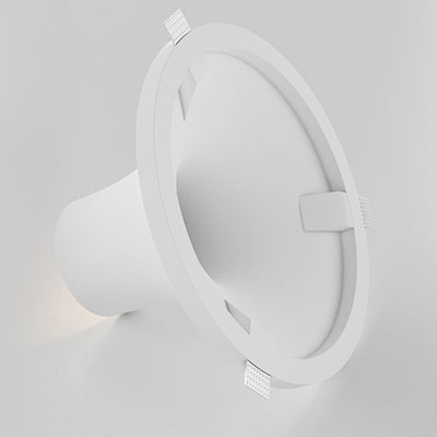 Modern Minimalist Aluminum Gypsum Geometrical Cylinder LED Recessed Spotlight Flush Mount Ceiling Light For Bedroom