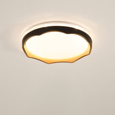 Modern Minimalist Geometrical Square Iron Acrylic LED Flush Mount Ceiling Light For Living Room