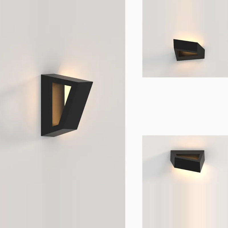 Modern Simplicity Geometric Polygon Aluminum LED Wall Sconce Lamp For Bedroom