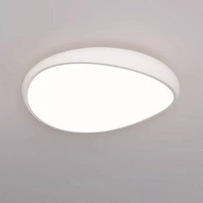 Contemporary Scandinavian Iron Acrylic Round LED Flush Mount Ceiling Light For Living Room