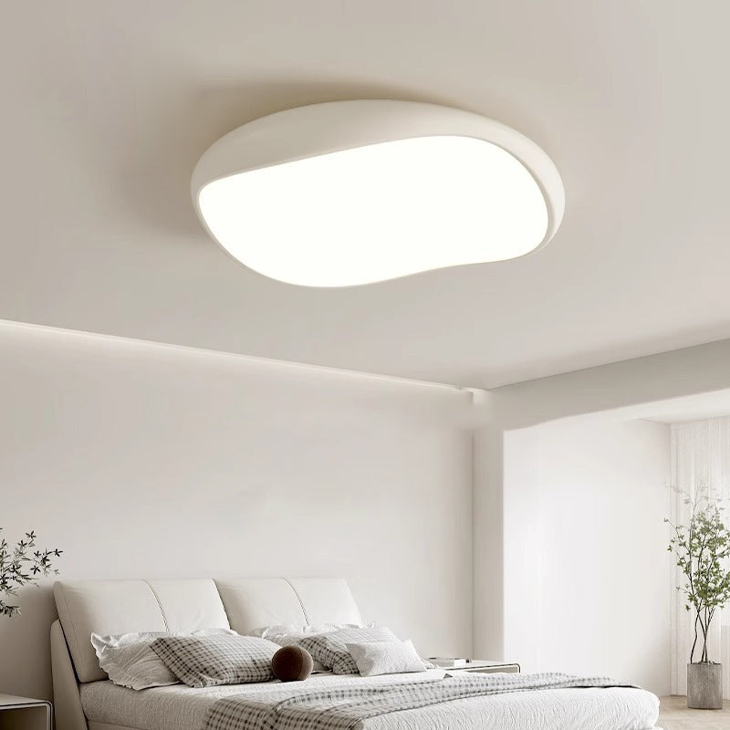 Contemporary Scandinavian Iron Acrylic Round LED Flush Mount Ceiling Light For Living Room