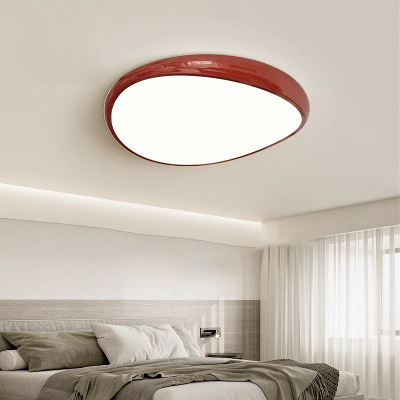 Contemporary Scandinavian Iron Acrylic Round LED Flush Mount Ceiling Light For Living Room