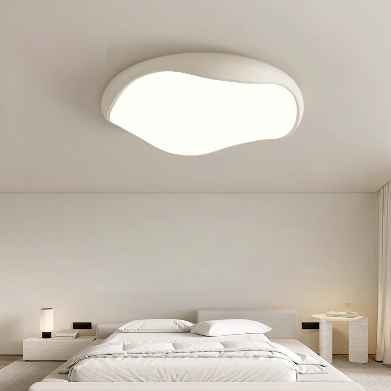 Contemporary Scandinavian Iron Acrylic Round LED Flush Mount Ceiling Light For Living Room