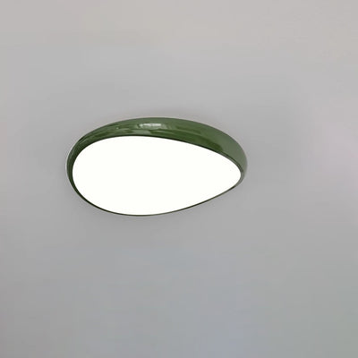 Contemporary Scandinavian Iron Acrylic Round LED Flush Mount Ceiling Light For Living Room