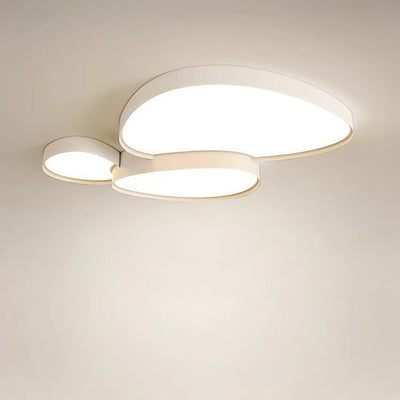 Contemporary Simplicity Cobblestone Acrylic Hardware LED Flush Mount Ceiling Light For Living Room