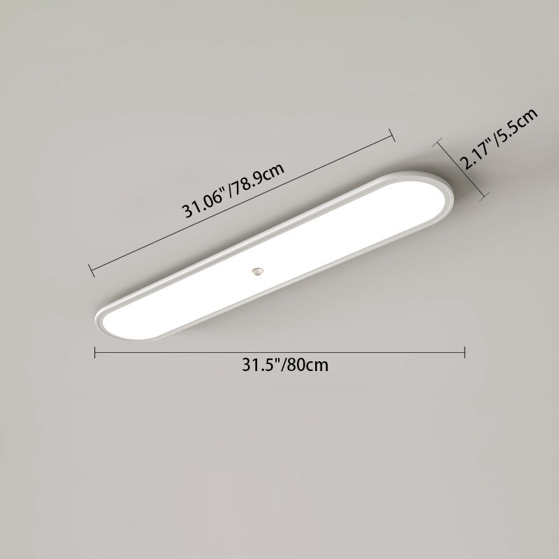 Traditionelle französische Kieselstein-Oval-Massivholz-Acryl-LED-Deckenleuchte für Wohnzimmer 