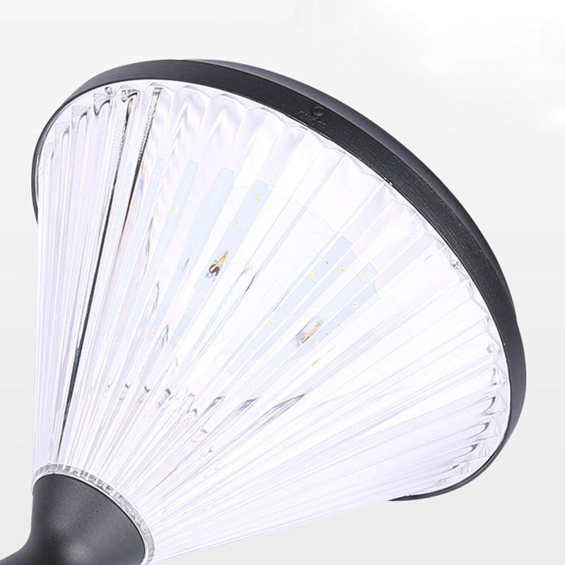 Modern Simplicity Conical Aluminum PC LED Solar Waterproof Wall Sconce Lamp For Outdoor Patio