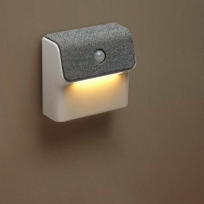 Modern Minimalist ABS Square Magnetic LED Human Sensor Night Light Wall Sconce Lamp For Bedroom